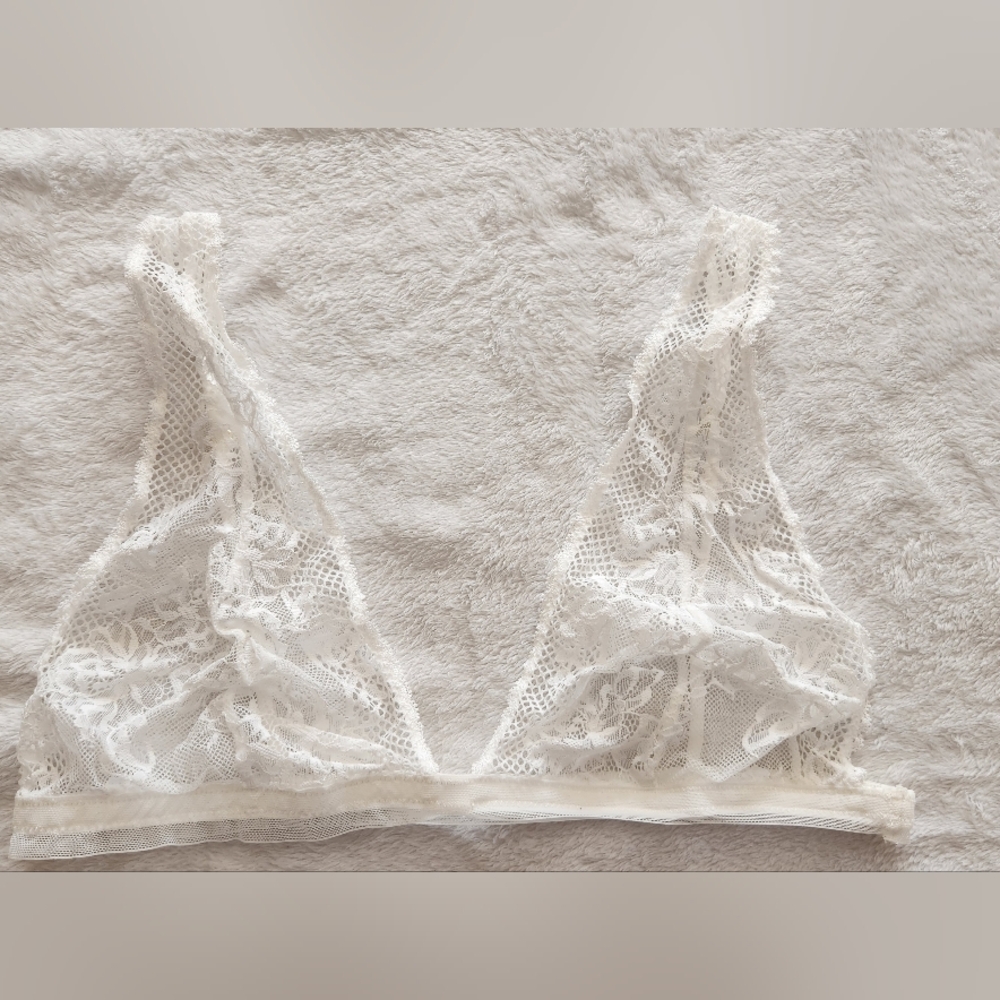 Free People Reya Lace Bralette Ivory - Picture 3 of 8